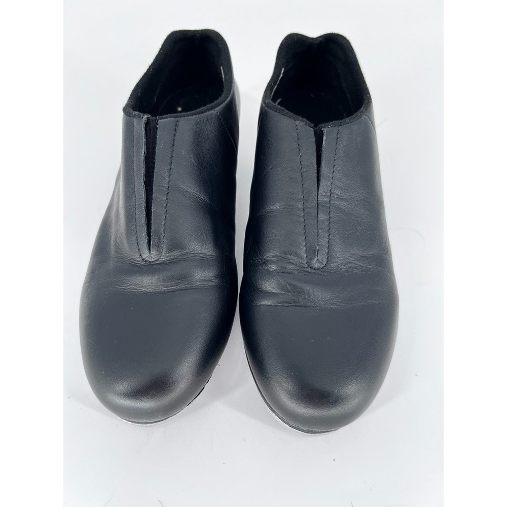 Bloch Shockwave #2 Slip On Tap Shoes Womens 5.5M Black Leather Dance Class - Picture 2 of 10